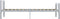 vidaXL Bedframe - Metaal - Lattenbodem - 90x200 cm - Grijs en wit