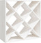 vidaXL - Wijnkast - 62x25x62 - cm - massief - grenenhout - wit