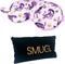 SMUG Slaapmasker met Opbergzakje - 100% Verduisterend - Verstelbaar Oogmasker in Satijn - Pink Tiger