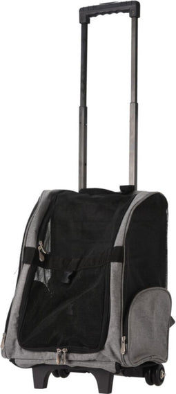 Dogs Collection - Dieren Trolley & Rugzak - 2 in 1 - Opvouwbaar - Zwart