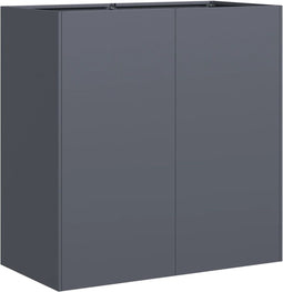 vidaXL - Plantenbak - 80x40x80 - cm - koudgewalst - staal - antracietkleurig