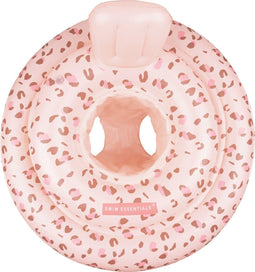Swim Essentials Oudroze Panterprint Baby Float 0-1 jaar - Baby Float - Old Pink Panterprint