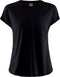 Craft Core Charge Rib Tee Dames - Sportshirt - Korte mouw - Zwart - M