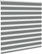 vidaXL - Zebra - rolgordijn - 140x100 - cm - stofbreedte - 135,9 - cm - donkergrijs