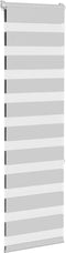 vidaXL - Zebra - rolgordijn - 45x150 - cm - stofbreedte - 40,9 - cm - lichtgrijs