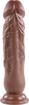 Evolved Dildo Love Toy Realistic Dong, Dark 17.7 Cm Bruin