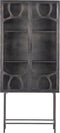 BePureHome Gracious Vitrinekast - Metaal - Zwart - 181x81x41