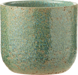 J-Line bloempot Leo - keramiek - groen - large - Ø 20.00 cm