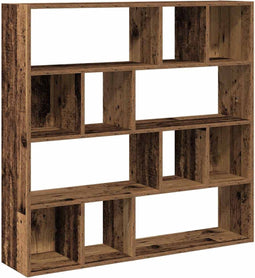 vidaXL - Boekenkast/kamerscherm - 105x24x102 - cm - oud - houtkleurig