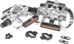 Tecora Klikpedalenset Combi Spd 9/16 Inch Zilver