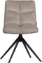 WOOOD Vinny Draaibare Eetkamerstoel - Velvet - Zand - 80x48x45
