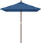 vidaXL - Parasol - met - houten - paal - 198x198x231 - cm - azuurblauw