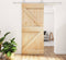 vidaXL - Schuifdeur - met - beslag - 90x210 - cm - massief - grenenhout