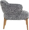 Richmond Fauteuil Venus black boho (Black/white)