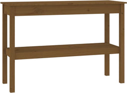 vidaXL - Wandkast - 110x40x75 - cm - massief - grenenhout - honingbruin