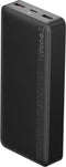 Baseus Bipow Powerbank 20000mAh 25W Quick Charge Dual usb-A en USB-C poort en kabel - Zwart