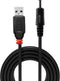 Lindy 70266 - USB 2.0 - USB-A naar DC 3,5 mm 1,5 m - Zwart