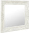 vidaXL - Wandspiegel - barok - stijl - 60x60 - cm - wit