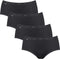 sloggi Basic+ - Dames Midi slip - Extra zachte naden - Wit (4-pack)