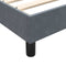 vidaXL - Bedframe - zonder - matras - 180x220 - cm - fluweel - donkergrijs