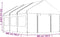 vidaXL - Prieel - met - dak - 6,69x4,08x3,22 - m - polyetheen - wit