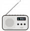 RADIO-ADLER AD1907 - Draagbare radio - PLL AM/FM digitale ontvangst - Wit/Zwart