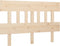 vidaXL - Hoofdbord - 153,5x3x81 - cm - massief - grenenhout