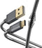 Hama Prime Line Metal USB-A naar USB-C kabel - Oplaadkabel geschikt voor Samsung / Android - Power Delivery - 3A USB2.0 - 480Mbps - 150cm - Antraciet