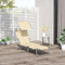 Outsunny ligbed - inklapbaar - 4 standen - zonnedak - beige