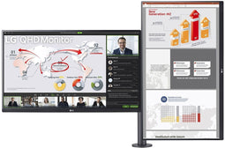 LG Ergo Dual 27QP88DP-BS - Monitor - 27" Quad HD 2560x1440 IPS 75Hz - Zwart