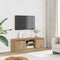 vidaXL - Tv-meubel - 102x30x36 - cm - bewerkt - hout - artisanaal - eikenkleur