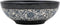 vidaXL - Opzetwasbak - rond - Φ41x14 - cm - keramiek - zwart - en - blauw