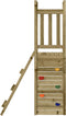 vidaXL Speeltoren met ladder en klimwand 53x46,5x169 cm hout