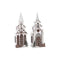 Kerstversiering DKD Home Decor Kerk MDF (12,5 x 11 x 33 cm) (2 Stuks)
