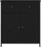 vidaXL - Sideboard - Zwart - Eiken - 70x30x80 - cm - Engineered - Hout - en - Staal