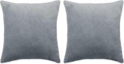 vidaXL - 2-delige - Sierkussenset - 45x45 - cm - stof - grijs