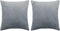 vidaXL - 2-delige - Sierkussenset - 45x45 - cm - stof - grijs