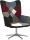 vidaXL Relaxstoel met voetenbank patchwork stof