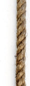Ronde wandspiegel met touw - ø45 cm - zwart/naturel