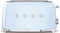 Smeg TSF02PBEU - Broodrooster - 1500W 2 sleuven 6 bruining-niveaus - Pastelblauw