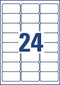 Avery J8159-25 adresetiketten ft 63,5 x 33,9 mm (b x h), 600 etiketten, wit