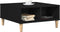 vidaXL - Salontafel - Zwart - Eiken - 60x60x30 - cm - Gemaakt - van - Geengineerd - Hout