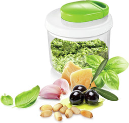 Tescoma 643874 - Uienhakker - Kunststof en roestvrijstalen mes - Groen en wit