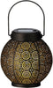 Anna's Collection Lantaarn - metaal - cirkels - solar - 16 cm - Tuinlantaarns - Solarverlichting - Tuinverlichting
