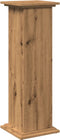 vidaXL - Sokkel - met - opbergruimte - 31x30x90 - cm - hout - artisanaal - eikenkleur