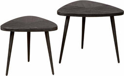 TOFF Viola triangle set of 2 coffeetable 60/50 - black