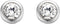 TI SENTO Dames Oorbellen - 925 zilver - Zirconia wit - 7597ZI
