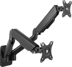 Deltaco ARM-0361 - Muurbeugel - Voor 2 schermen - VESA 75mm/100mm