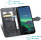 iMoshion Hoesje Geschikt voor Nokia 1.4 Hoesje Met Pasjeshouder - iMoshion Mandala Bookcase - Zwart