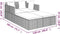 vidaXL - Ligbed - met - kussens - 182x118x63 - cm - poly - rattan - grijs